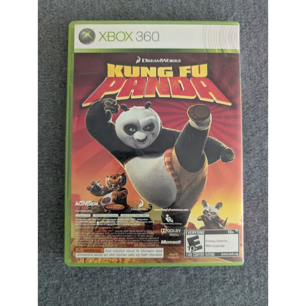 Xbox 360 Kung Fu Panda LEGO Indiana Jones Combo Pack Bundle Tested Working